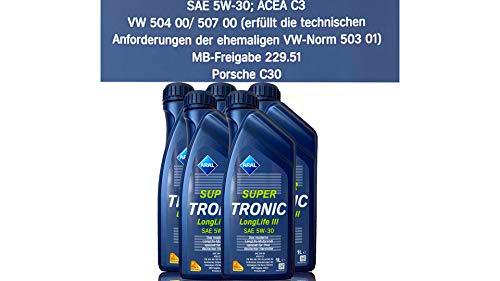 ARAL 5 litros Aceite de Motor Super Tronic Longlife III 5W-30