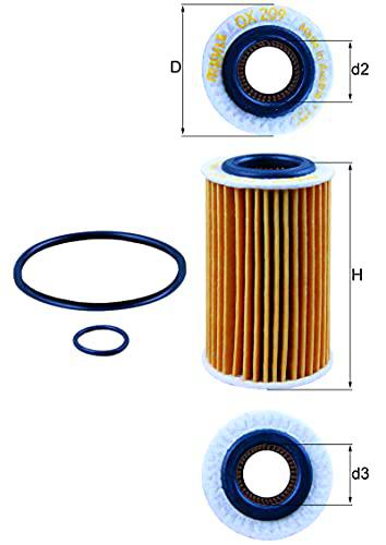 Knecht OX 209D filtro de aceite
