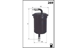 Mecafilter ELE6124 Filtro combustible