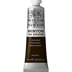 Winsor &amp; Newton Winton - Tubo óleo, 37 ml, color negro marfil