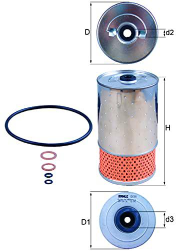 Mahle Filter OX38D Filtro De Aceite