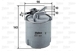 Valeo 587563 Filtro diésel