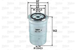 Valeo 587732 Filtro diésel