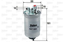 Valeo 587560 Filtro diésel