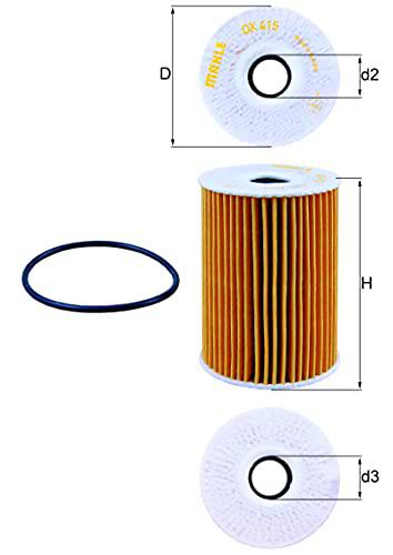 Knecht OX 415D filtro de aceite