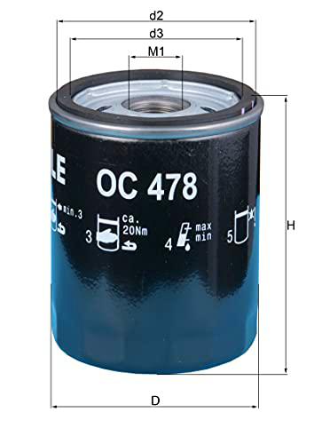 KNECHT OC 478 Filtro de aceite