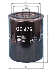 Knecht OC 476 filtro de aceite