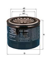 Knecht OC 286 Filtro de aceite