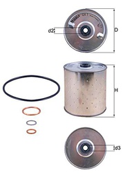 Mahle Filter OX1D Filtro De Aceite