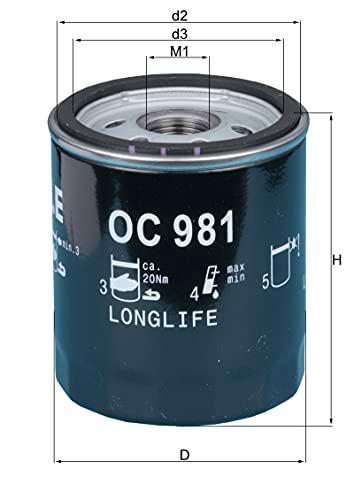 Knecht OC 981 Filtro de aceite