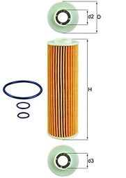 Knecht OX 183/5D Filtro de aceite