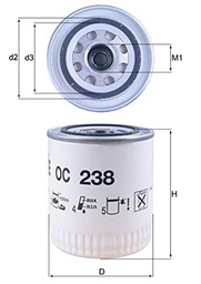 Mahle Filter OC238 Filtro De Aceite