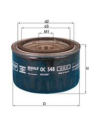 Knecht OC 548 filtro de aceite