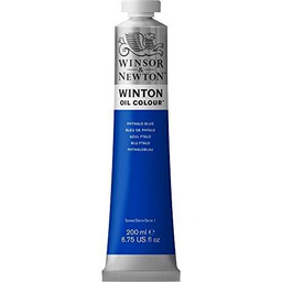 Winsor &amp; Newton Winton - Tubo De Pintura Al Óleo, 200 ml, Azul Ftalo
