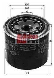 Clean Filters DF 861/A Filtro de aceite