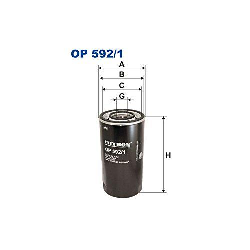Filtron OP592/1 Bloque de Motor