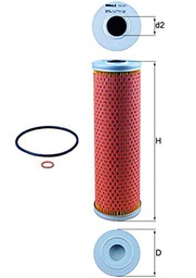 Mahle Filter OX147D Filtro De Aceite
