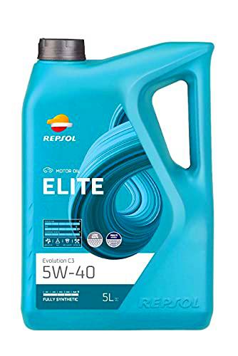 Repsol Aceite de Motor para Coche, Elite Evolution C3 5W40, 5L