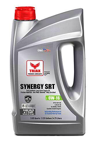 TRIAX Synergy SRT 0W-16 Aceite de Motorsintético de Base PAO/Ësteres para vehículos híbridos