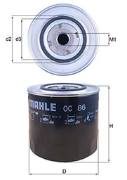 Knecht OC 86 Filtro de aceite